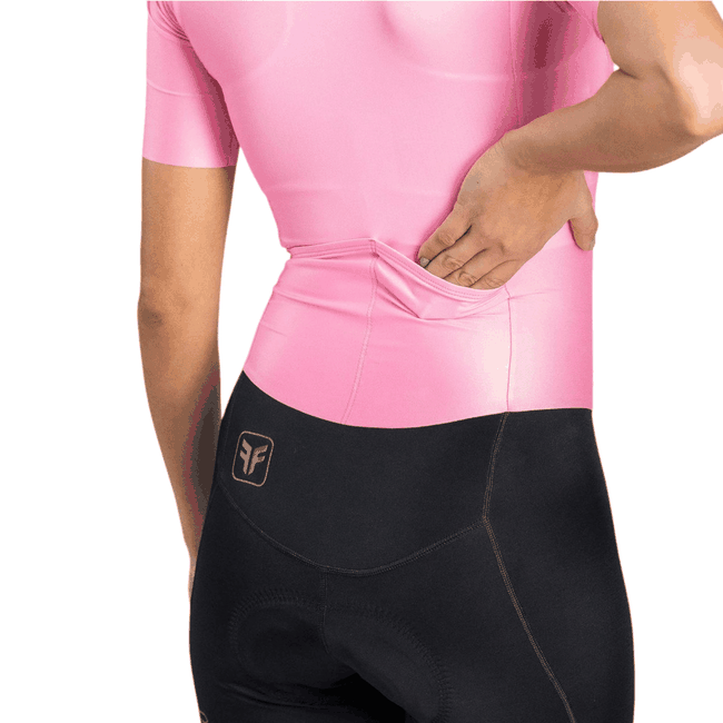 Macaquinho Free Force Feminino Training Preto e Rosa