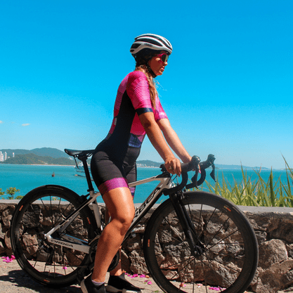 Macaquinho Sport Xtreme Comfort Aura Rosa e Vermelho