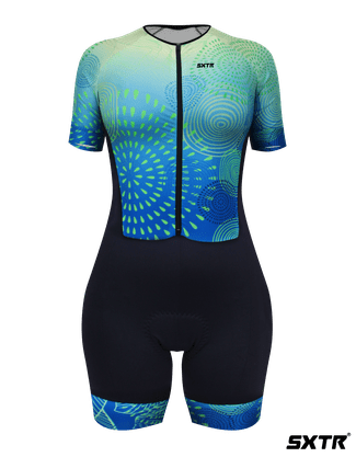Macaquinho Sport Xtreme Comfortt Limone Verde e Azul