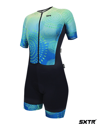 Macaquinho Sport Xtreme Comfortt Limone Verde e Azul