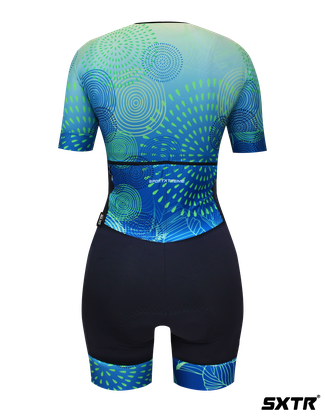 Macaquinho Sport Xtreme Comfortt Limone Verde e Azul