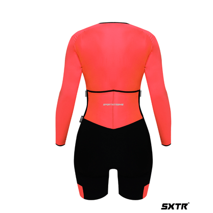 Macaquinho SportXtreme Comfort Manga Longa Solid Roma Laranja