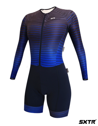 Macaquinho Sport Xtreme Expert Manga Longa Electric Azul