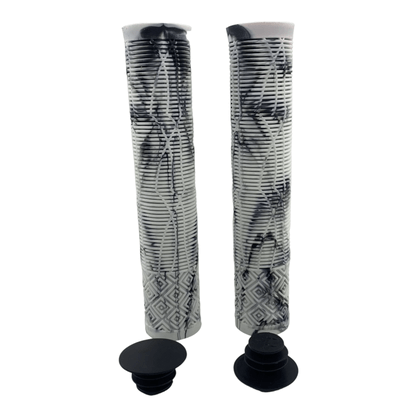 Manopla Gios MTB GI 058A 165mm sem Flange Branco e Preto