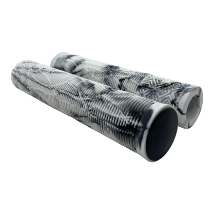 Manopla Gios MTB GI 058A 165mm sem Flange Branco e Preto