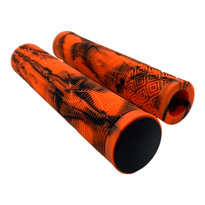 Manopla Gios MTB GI 058A 165mm sem Flange Laranja e Preto