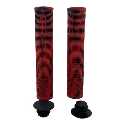 Manopla Gios MTB GI 058A 165mm sem Flange Vermelho e Preto