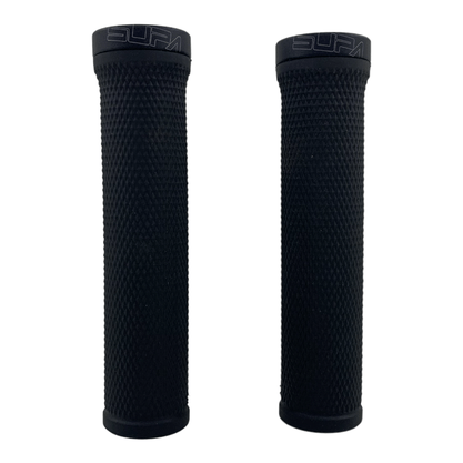 Manopla Supacaz Diamond Kush Grip com trava Preto