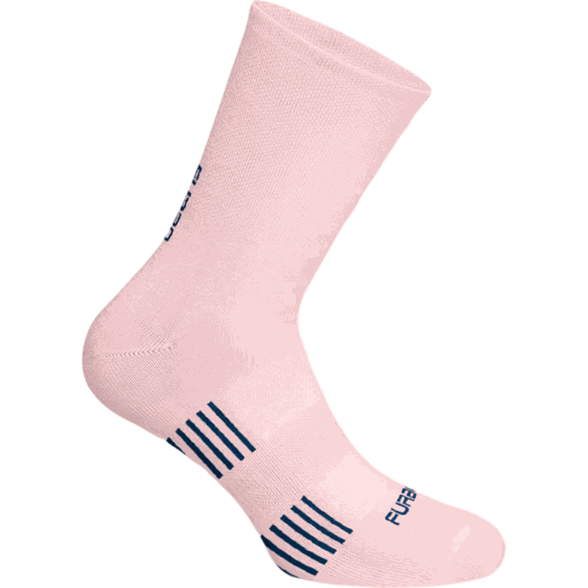 Meia Ciclismo Unissex Pure Furbo Rosa Claro e Azulㅤㅤㅤㅤㅤㅤㅤㅤ