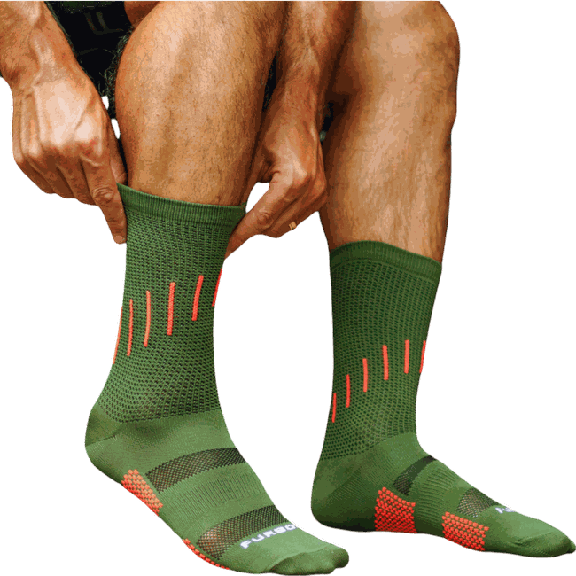 Meia Ciclismo Unissex Ultra Air Furbo Verde Militarㅤㅤㅤㅤ