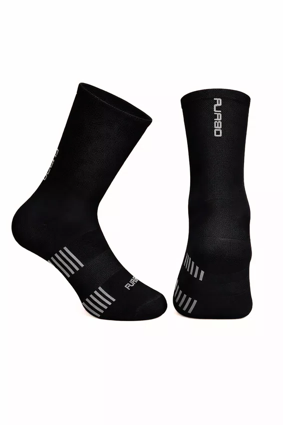Meia Ciclismo Furbo Pure SB Place Preta/Branca