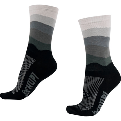 Meia Hupi Colors Preto e Cinza