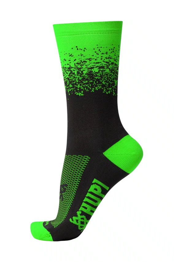 Meia Hupi In Flow Preto e Verdeㅤㅤㅤㅤㅤㅤㅤㅤㅤㅤㅤㅤㅤㅤㅤㅤㅤㅤㅤ