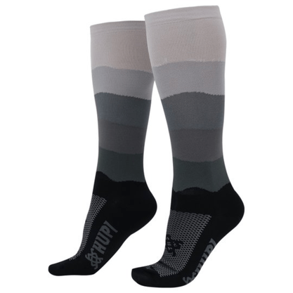 Meia Hupi Longa Colors Preto e Cinza