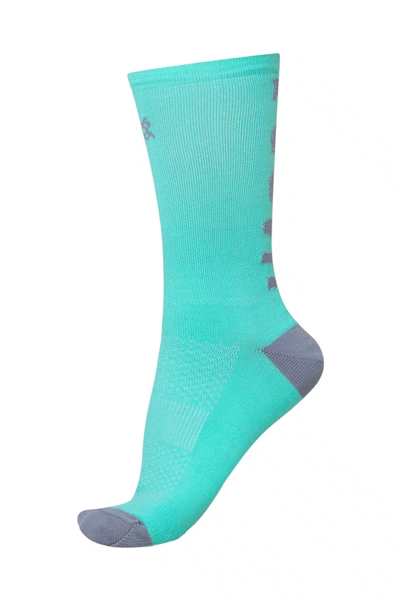 Meia Hupi Run Hard Verde Agua e Cinzaㅤㅤㅤㅤㅤㅤㅤㅤㅤㅤㅤㅤㅤ