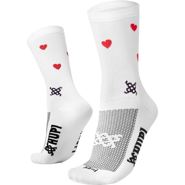 Meia Hupi Small Heart Branco