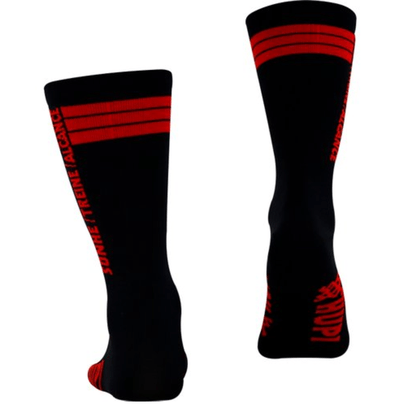 Meia Hupi Sonhe Treine Alcance Preto e Vermelho