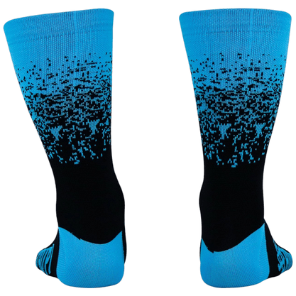 Meia Hupi Splash Azul e Preto