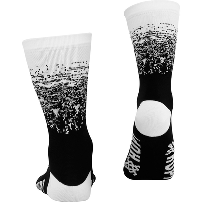 Meia Hupi Splash Preto e Branco