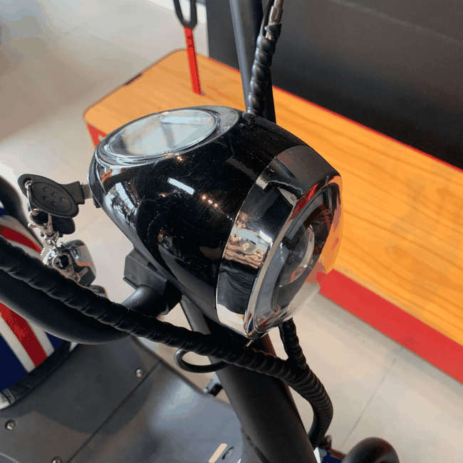 Mini Scooter X7 Elétrica Wehawk 1000W Azul e Branco e Vermelho