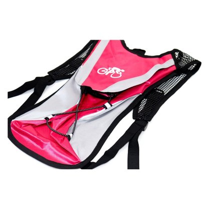 Mochila de Hidratacao Air Flow 2 Litros Cinza e Rosa