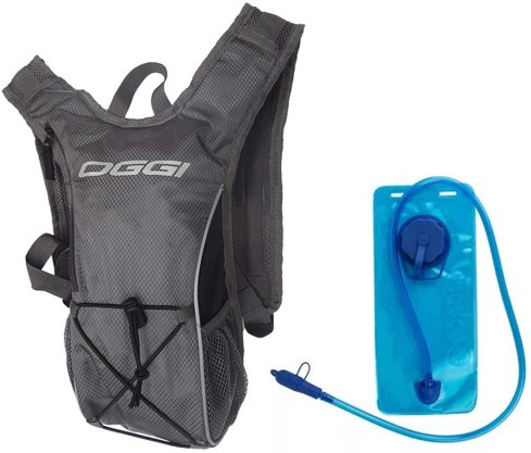 Mochila de Hidratacao Oggi Hacker 1 Litro Cinza