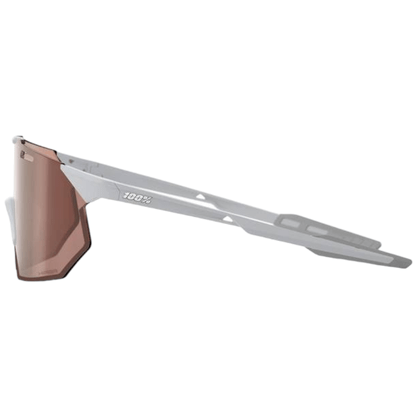 Óculos 100% Hypercraft SQ Matte Stone Grey Lente Hiper Crimson Silver