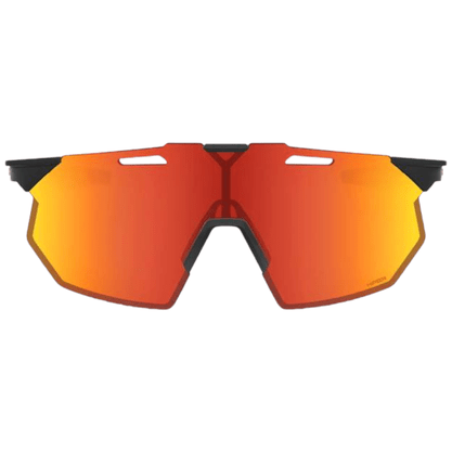 Óculos 100% Hypercraft SQ Soft Tact Black Lente Hiper Red Multilayer