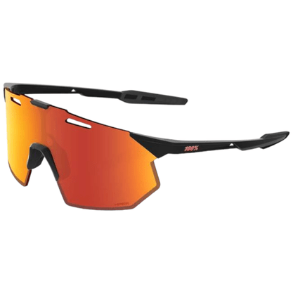 Óculos 100% Hypercraft SQ Soft Tact Black Lente Hiper Red Multilayer