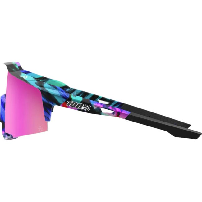 Oculos 100% Peter Sagan Le Soft Tact Tie Dye Lente Espelhada Lilás