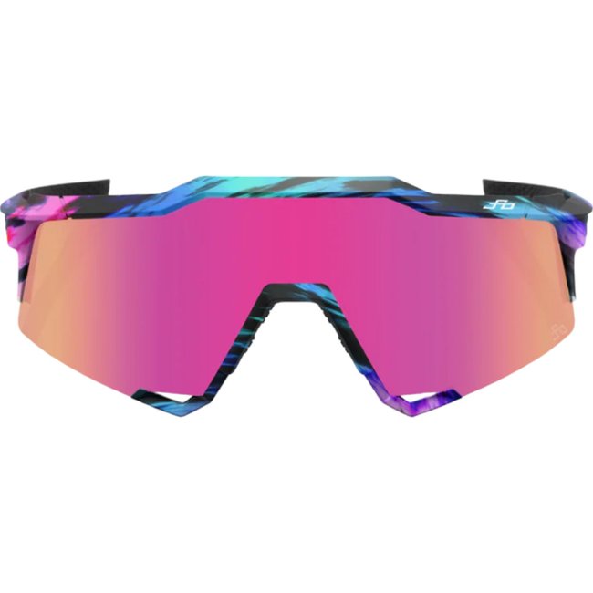 Oculos 100% Peter Sagan Le Soft Tact Tie Dye Lente Espelhada Lilás
