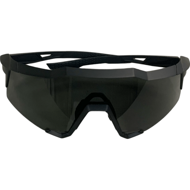 Óculos 100% Speedcraft Soft Tact Black Lente Smoke Preto e Cinza