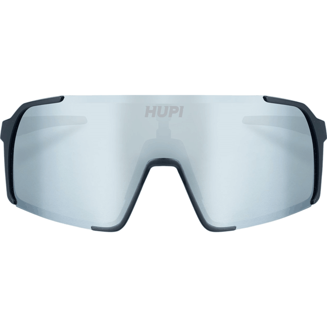 Óculos de Sol Hupi Andez Preto Lente Prata Espelhadaㅤㅤㅤ