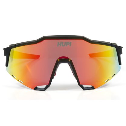 Óculos Hupi Stelvio Preto e Vermelho Lente Vermelha
