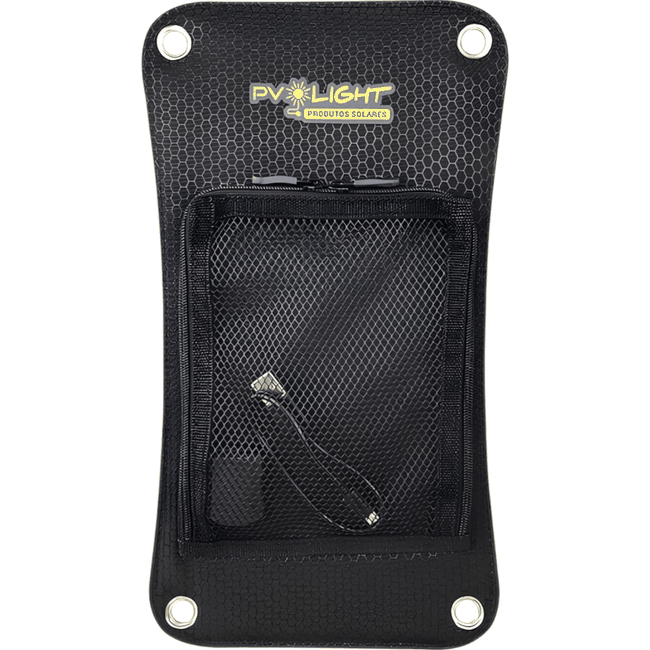 Painel Solar Portatil 6,5w com Bolsa e Porta USB