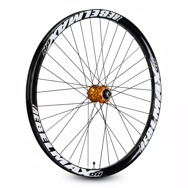Par de Roda Aro 26 GTA Rebel 36 Furos Disco Preto e Dourado