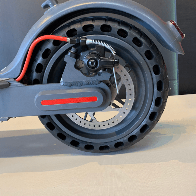 Patinete Elétrico 250w Preto e Cinza e Vermelho