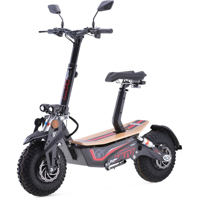 Patinete Elétrico Muv Flow 1000w Preto e Vermelho