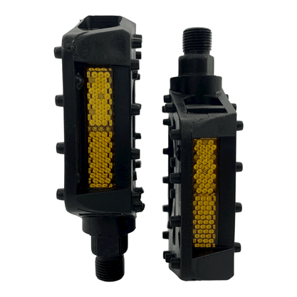 Pedal Plataforma Nylon Rosca Grossa 9/16 Preto