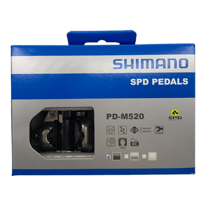 Pedal Clip XC com Encaixe Aberto e com Taco SPD MTB Shimano PD-M520