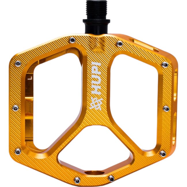 Pedal HUPI Strip Plataforma Rosca 9/16 Dourado