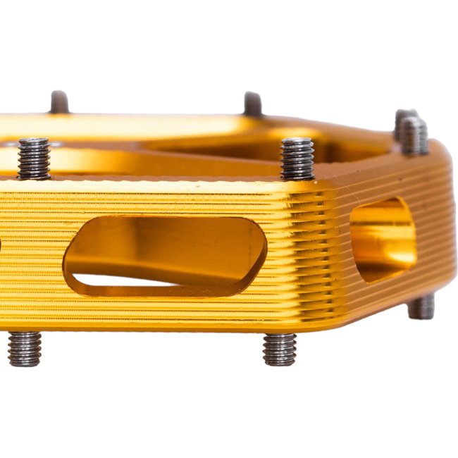 Pedal HUPI Strip Plataforma Rosca 9/16 Dourado