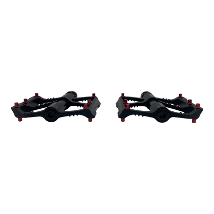 Pedal Promend PD-M86C Alumínio Preto e Vermelho
