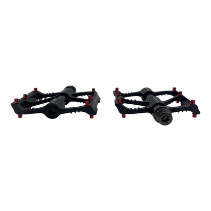 Pedal Promend PD-M86C Alumínio Preto e Vermelho