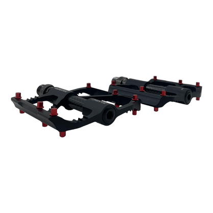 Pedal Promend PD-M86C Alumínio Preto e Vermelho