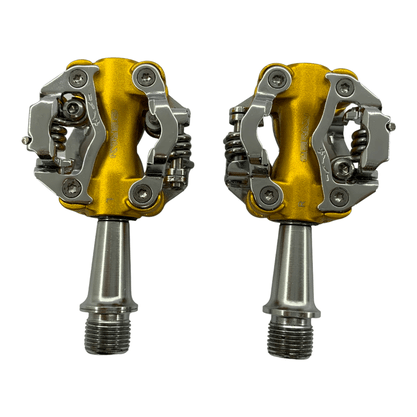 Pedal Zeray Clip Alumínio com Rolamento Rosca Grossa Amarelo