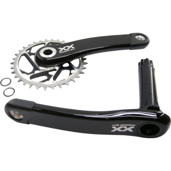 Pedivela Sram XX SL-Dub 34 Dentes 3mm Offset T-Type 175mm