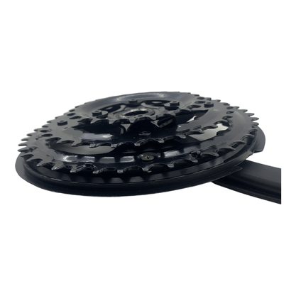 Pedivela Triplo Aço 24 - 34 - 42 Dentes Preto
