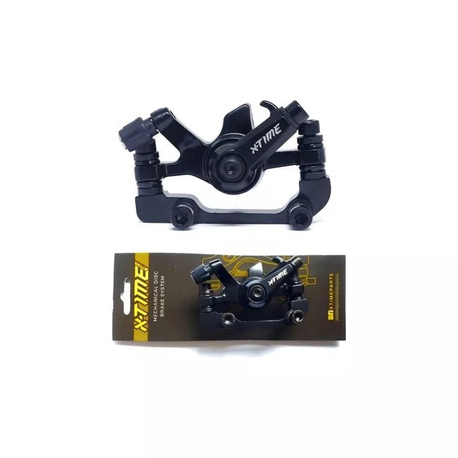 Pinca Freio Disco X-time Ride Aluminio Traseiro 160mm Preto
