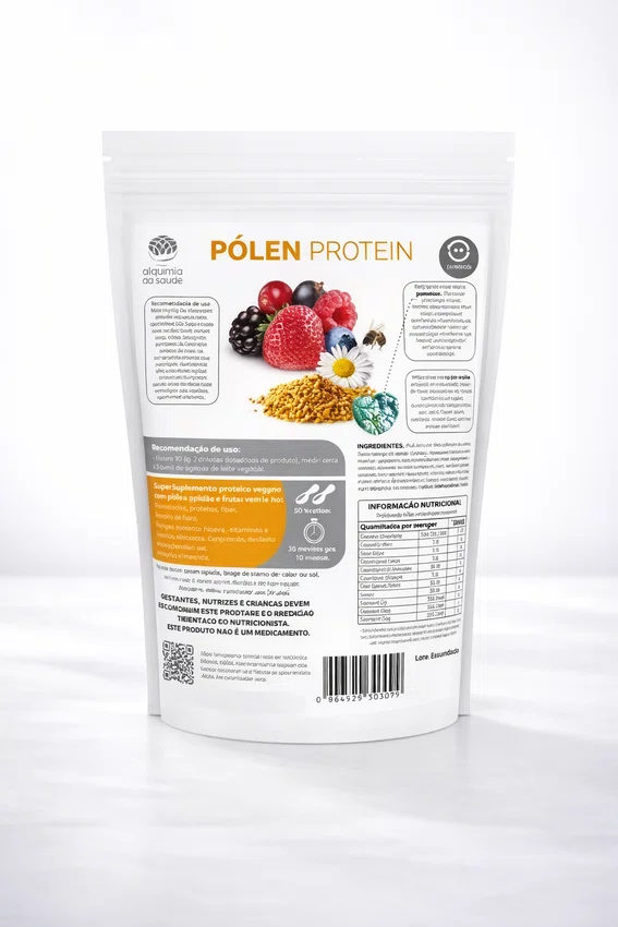 Polen protem alquimia da saude frutas vermelhas 350g